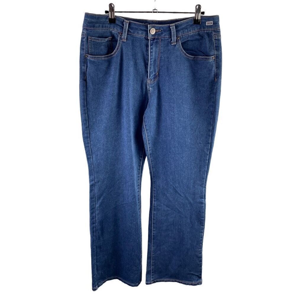 No Boundaries Bootcut Jeans Women’s 15 Dark Wash Pre-Owned [#3524]